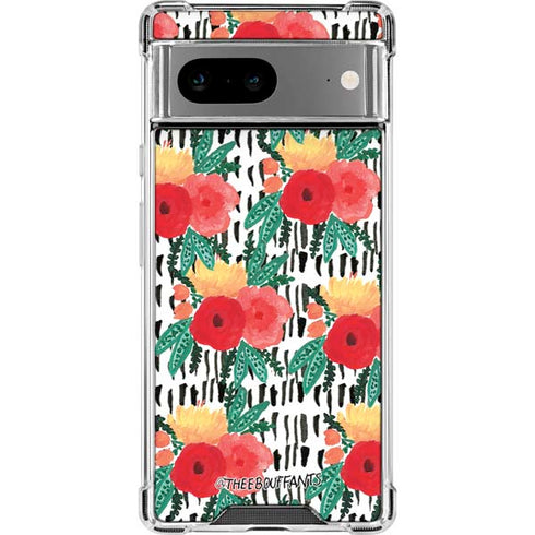 Bouffants and Broken Hearts Bouquets Print 3 Google Pixel 8a Clear Case